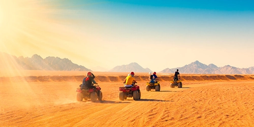 quad biking in the sinai desert